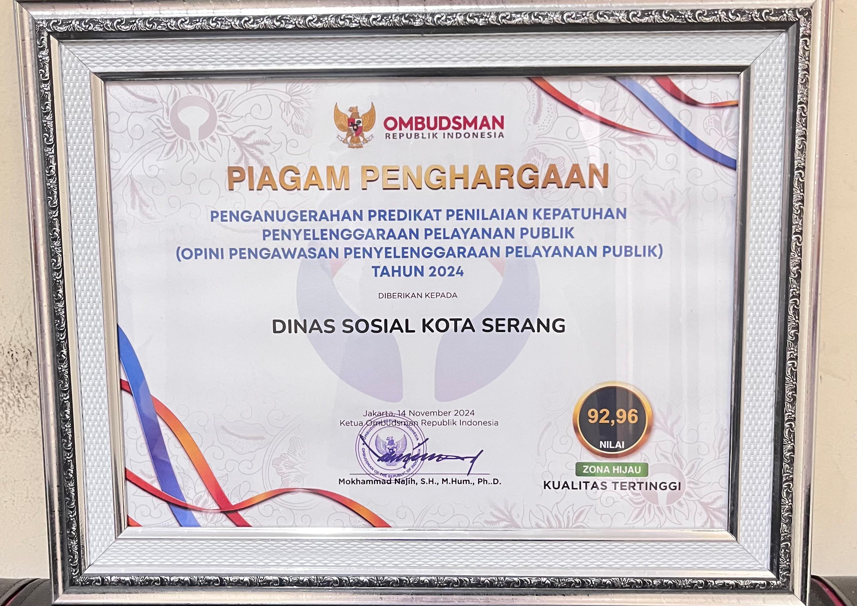 Penghargaan Ombudsman