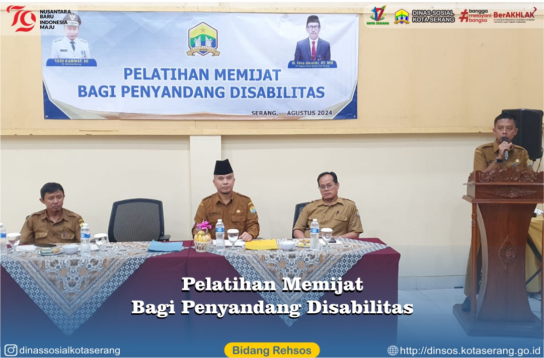 Pelatihan Memijat Bagi Penyandang Disabilitas Tahun Anggaran 2024