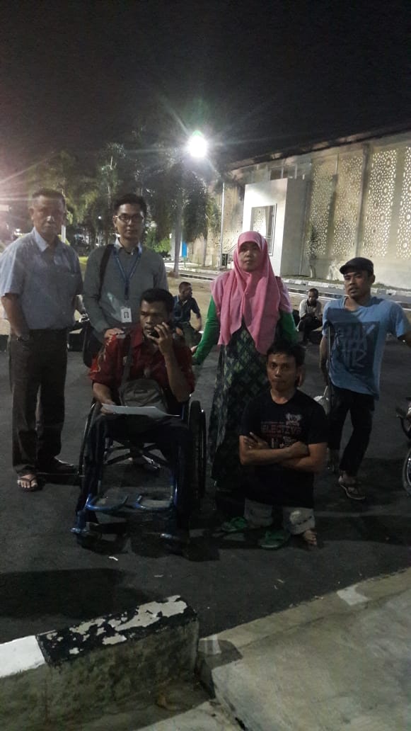 Pada Tgl 21 Oktober 2019 mendampingi disabilitas yang mengikuti pelatihan kelistrikan di BLK Kota Serang Program BBRVBD Bogor / Kementrian
